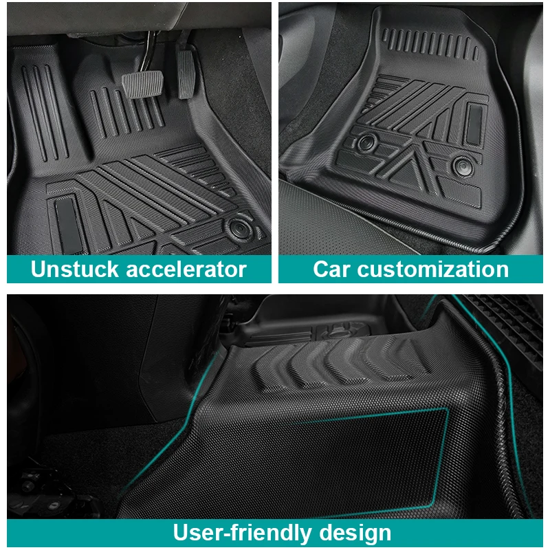 car carpet mat explorer parts 2016 3D tpe car floor mats foot mat use for ford explorer 2014