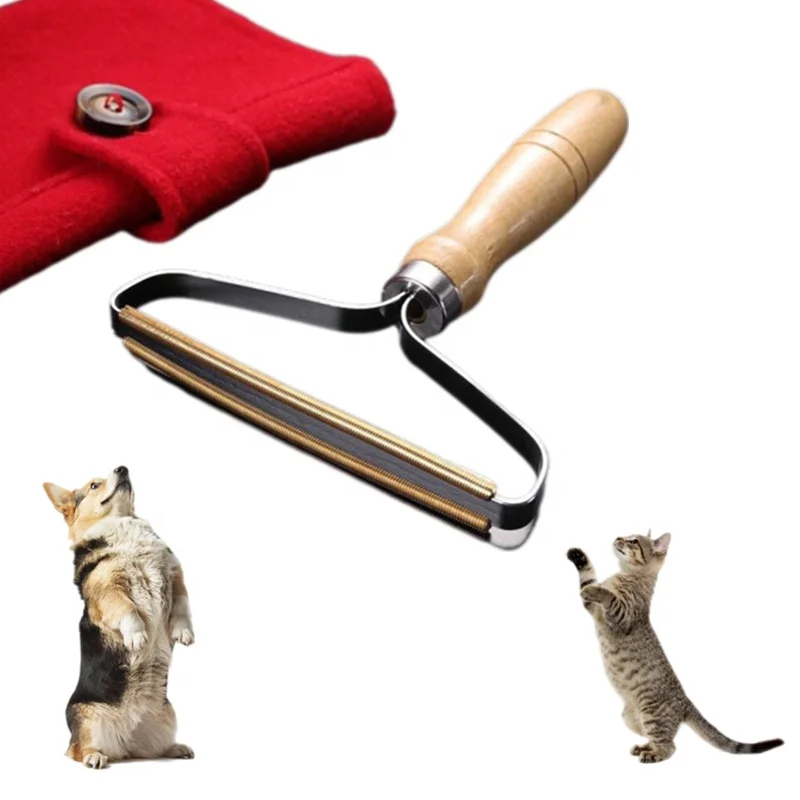 Woolen clothes fuzz roller cleaning sticky fur dusting remover sweater tool portable lint manual roller pet hair remover