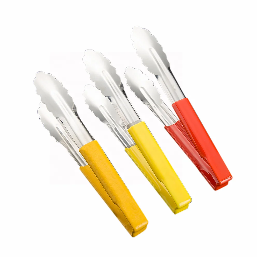 Netion Best Selling Cooking Utensils  Silicone Handle SUS304 Non Stick Serving  Food Tongs