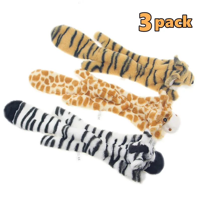 Factory Wholesale hot seller Skinny Squeaky Toys 5 Pack Pet Toys Crinkle No Stuffing Bite Resistant Interactive Dog Pet Toys