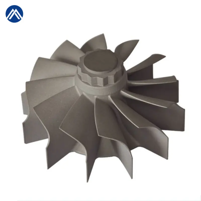 Custom high precision die casting turbocharger parts 5 axis cnc machining investment casting impeller parts