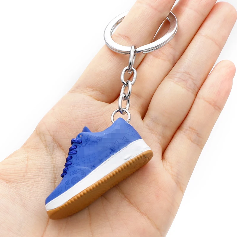 Soft Pvc A1r Force 1 Silicone Luxury Ring Jdm 3D Sneaker Custom Acrylic Accessories Promotional Keychains
