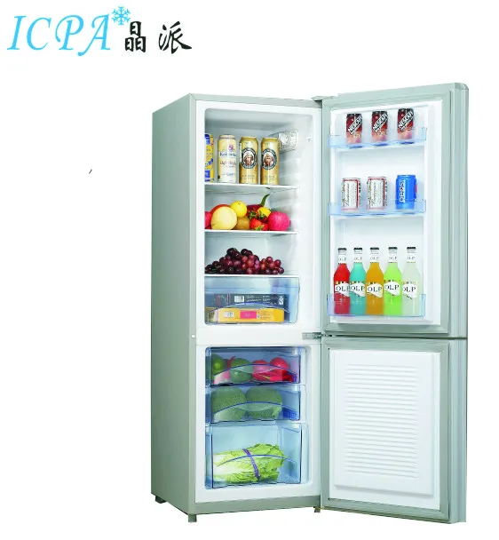 2023  Hot Selling  The Best Quality Cost-Effective Products 172 Liter  DC12-24V  Solar Combi  double Door Fridge Freezer
