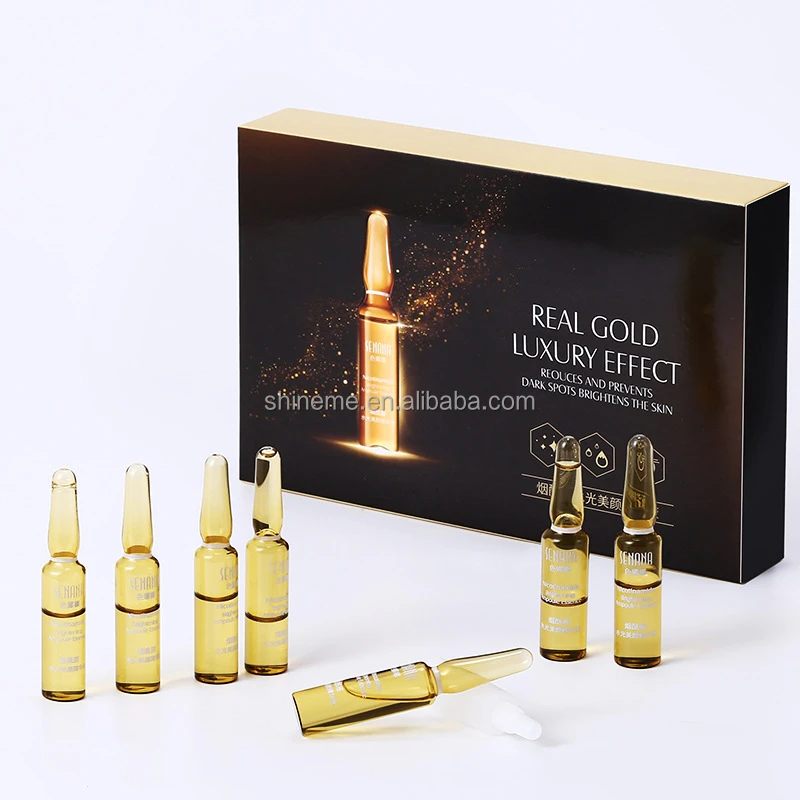 In Stock Niacinamide Whitening Ampoule Serum Rejuvenating Moisturizing Anti Aging Skin Facial Serum Set