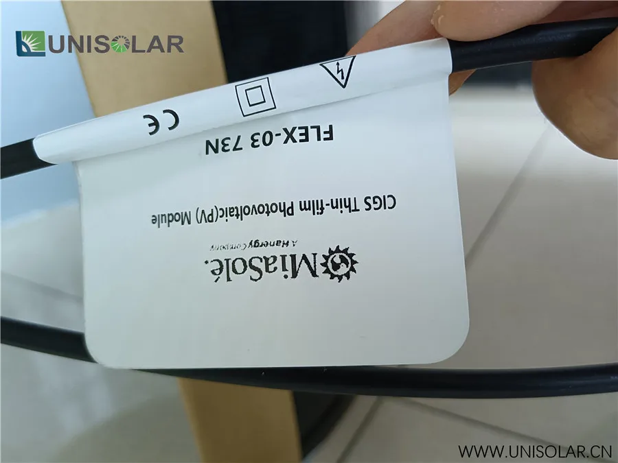 Flex-03NX-45W flexible solar panel for roofing sheet shingles