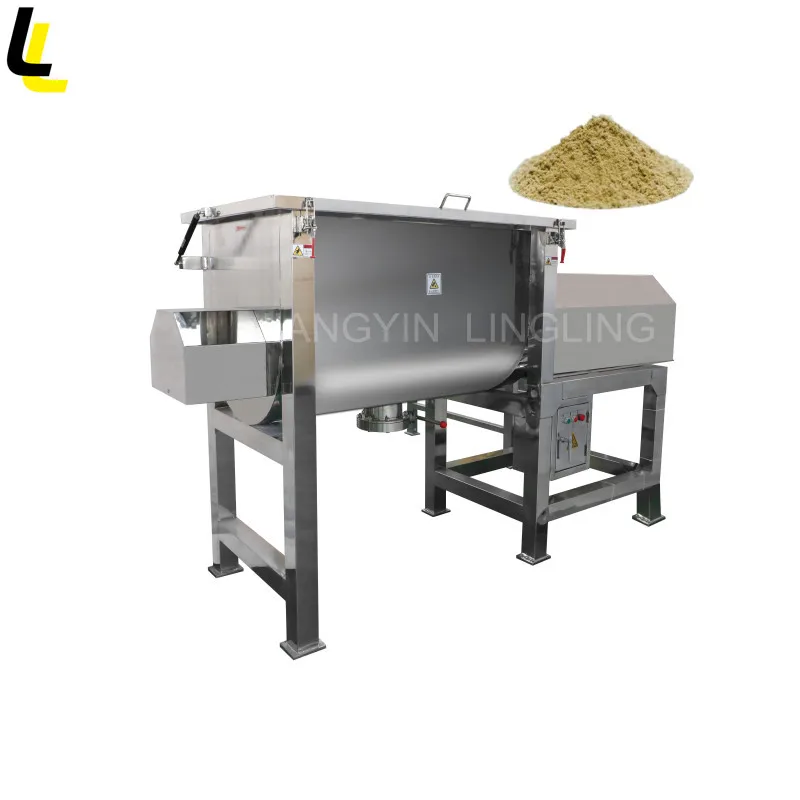 Ribbon Blender Sugar Salt Twin Shaft Screw Ribbon Mixer Blender Food Spice Powder Mixing Blending