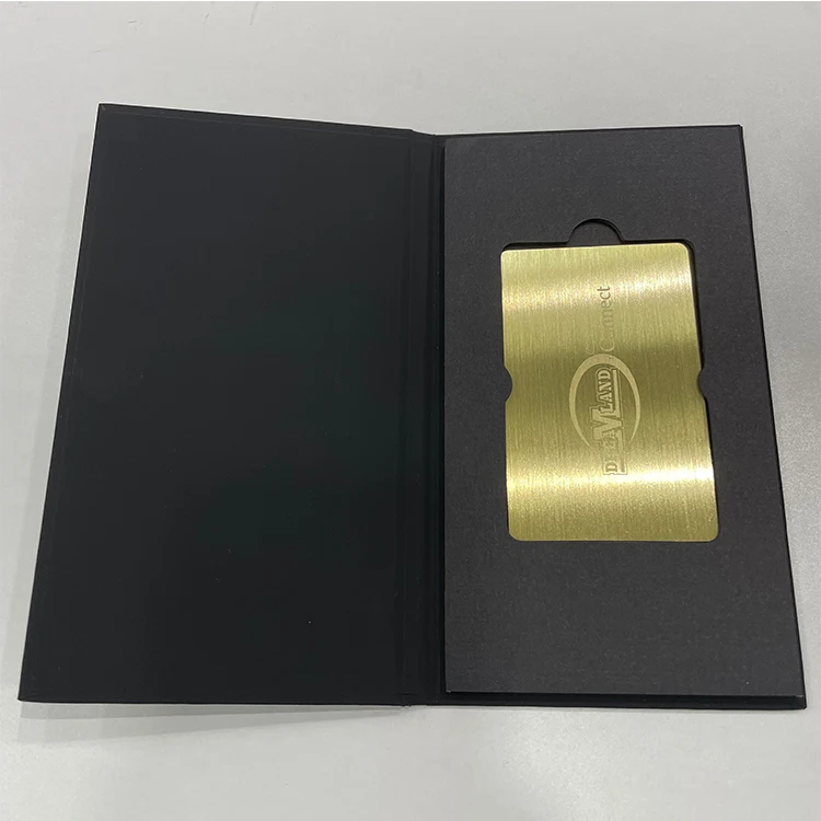 2022 Factory Packing VIP Mirror cards Business Metal Credit Gift Card Box