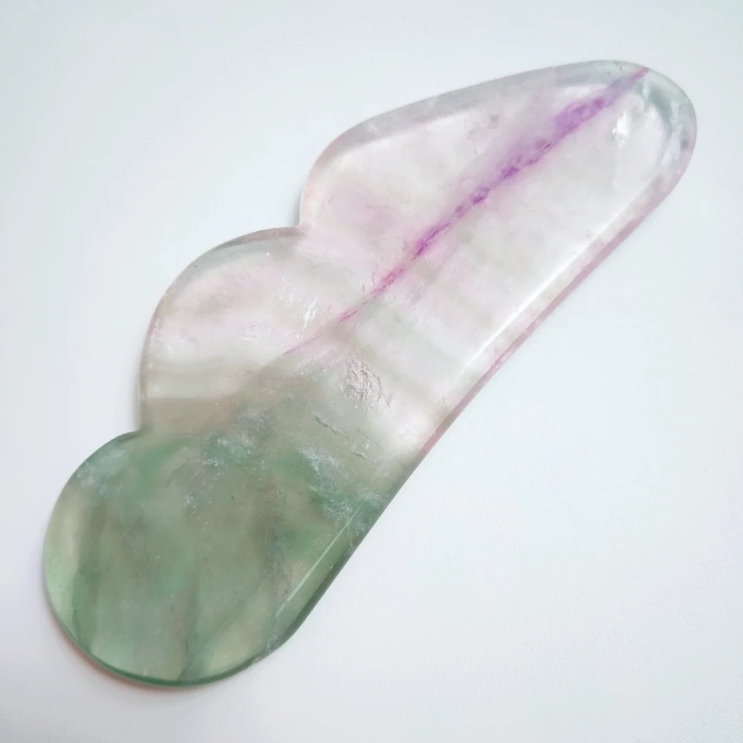 Лучший подарок для похудения лица флюорит массажный инструмент для соскабливания тела доска роликовая крыла Форма гуаша