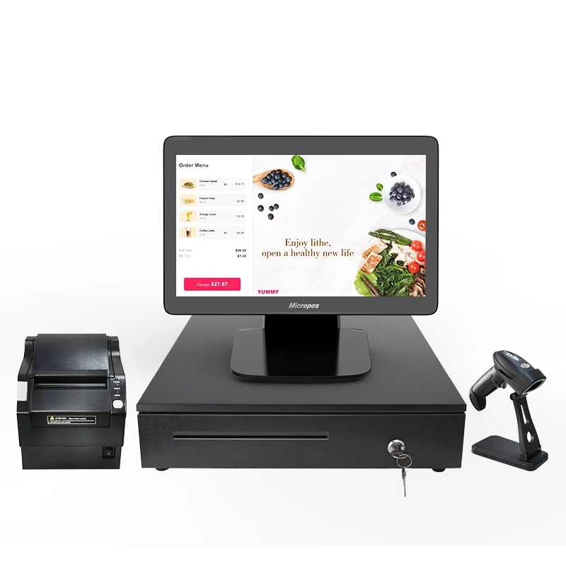 Micropos Slim POS 15 дюймов точки продаж/pos/TPV/ Elanda punto de sistema venta все-в-одном epos оборудование для розничной торговли