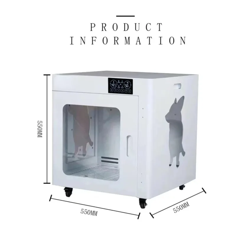 gentle and efficient pet drying box dog blow dryer fur me pet grooming vacuum kit quiet for business or home