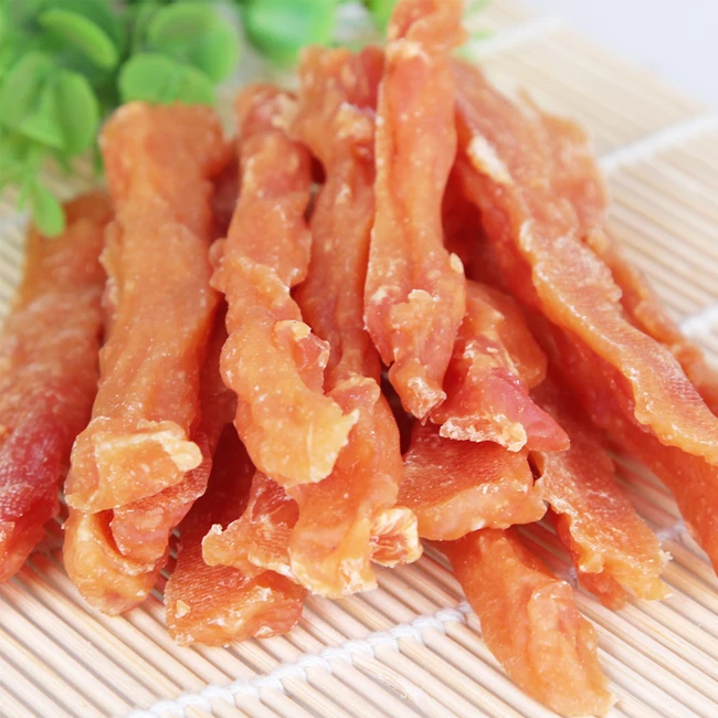 Screwed Chicken Slice OEM ODM Pet Snack Chicken Jerky Cat Dog Treats Best Seller Pet Snacks 100% pet food snacks company