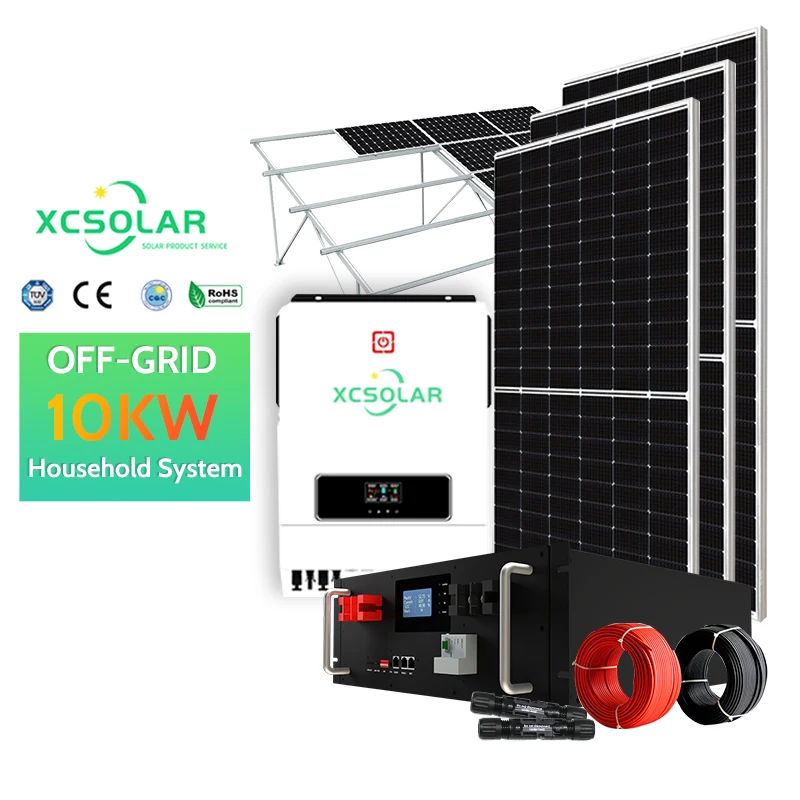 High Performance 5kw 10kw 15kw 20kw On Grid Off Grid Hybrid Solar Power System with Lithium Battery Solar Battery Storage Energy