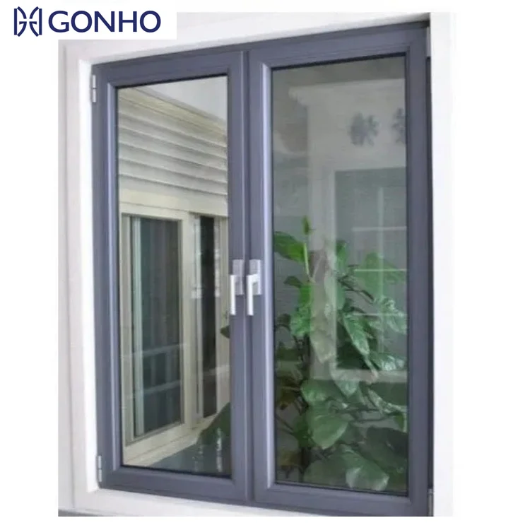 Smart Home Design Interior Windows Hurricane Impact Glass Windows Aluminum Alloy Casement Windows