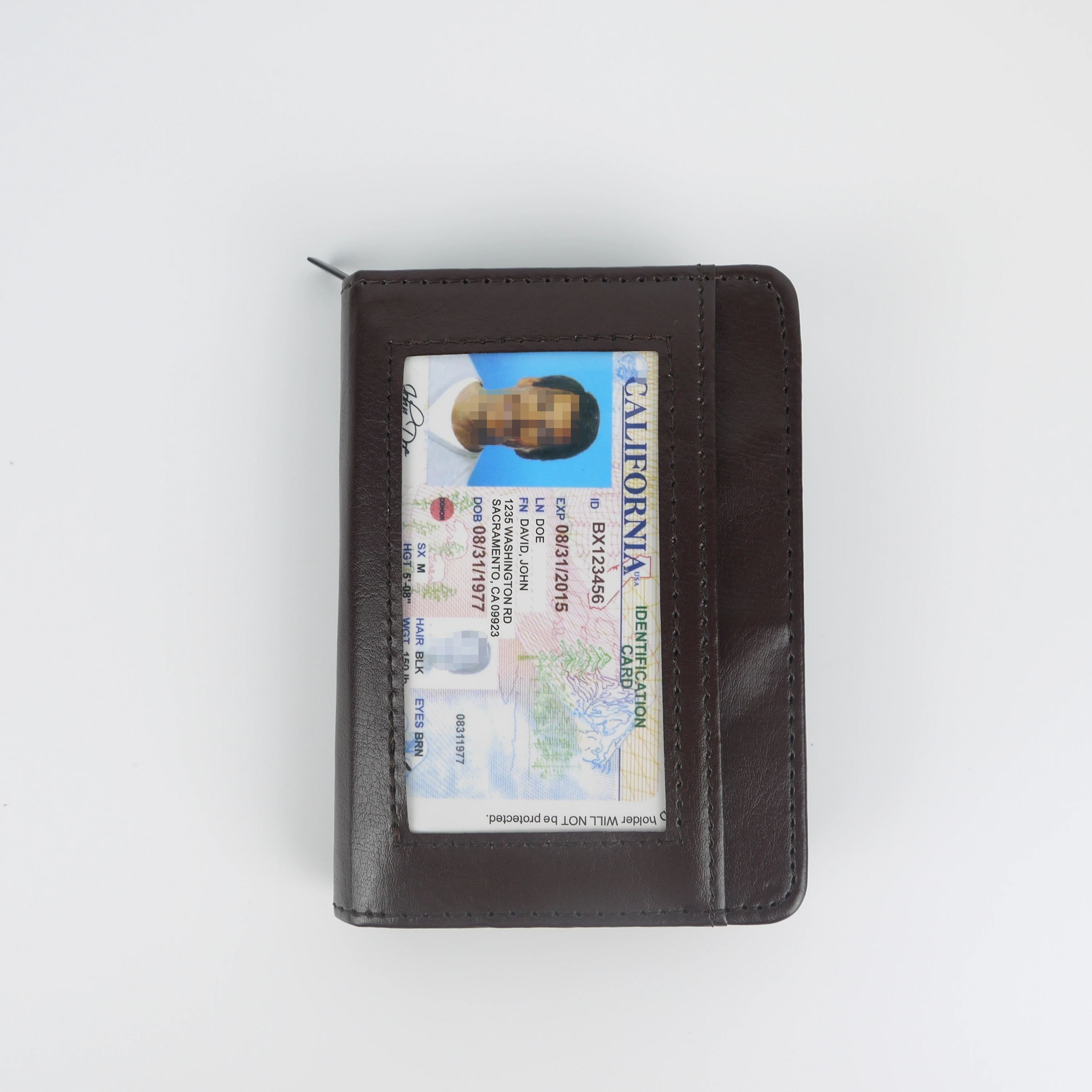 RFID Blocking Card Vac. Holder Wallet PU Credit Card Holder Protector Wallet for Men