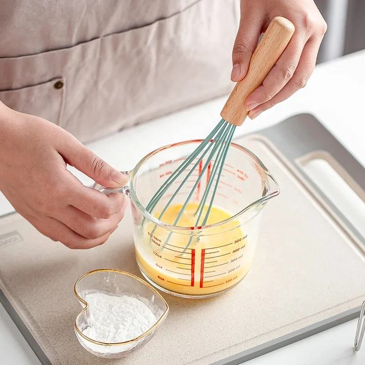 Кухонные принадлежности инструменты для яиц деревянная ручка ручной венчик по оптовой цене