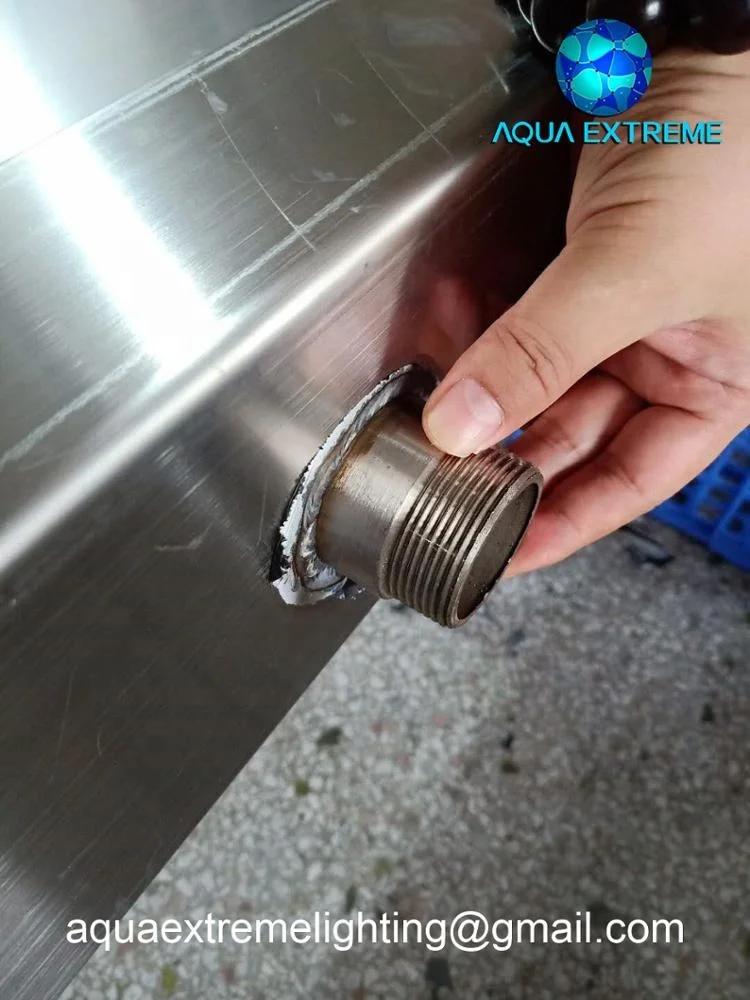 2020 New #304 #316 stainless steel cascade waterfall nozzles  for swimming pool and  pond sheer descent waterfall