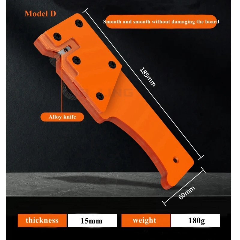 Woodworking tools beveled manual edge planer unpainted board PVC scraper head trimmer edge scraping tool