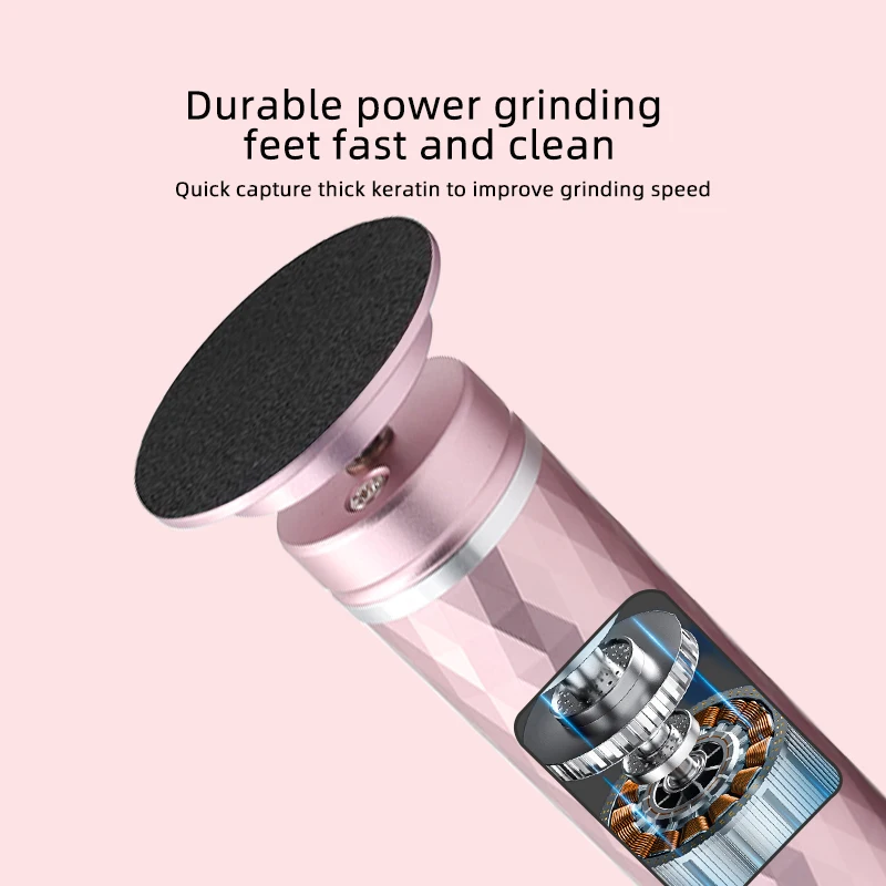 Custom Logo Colors Dead Skin Removal Pedicure Machine Electric Foot Callus Remover Rechargeable Electric Callus Remover