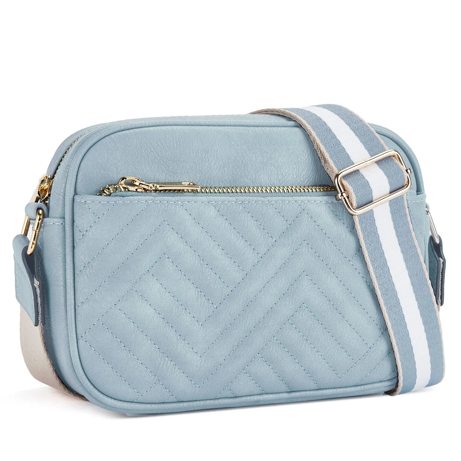 Faux Leather Fashion Shopping Casual Cross body Bags Sling Shoulder Women PU Leather Messenger Bags with Embroidery Strap