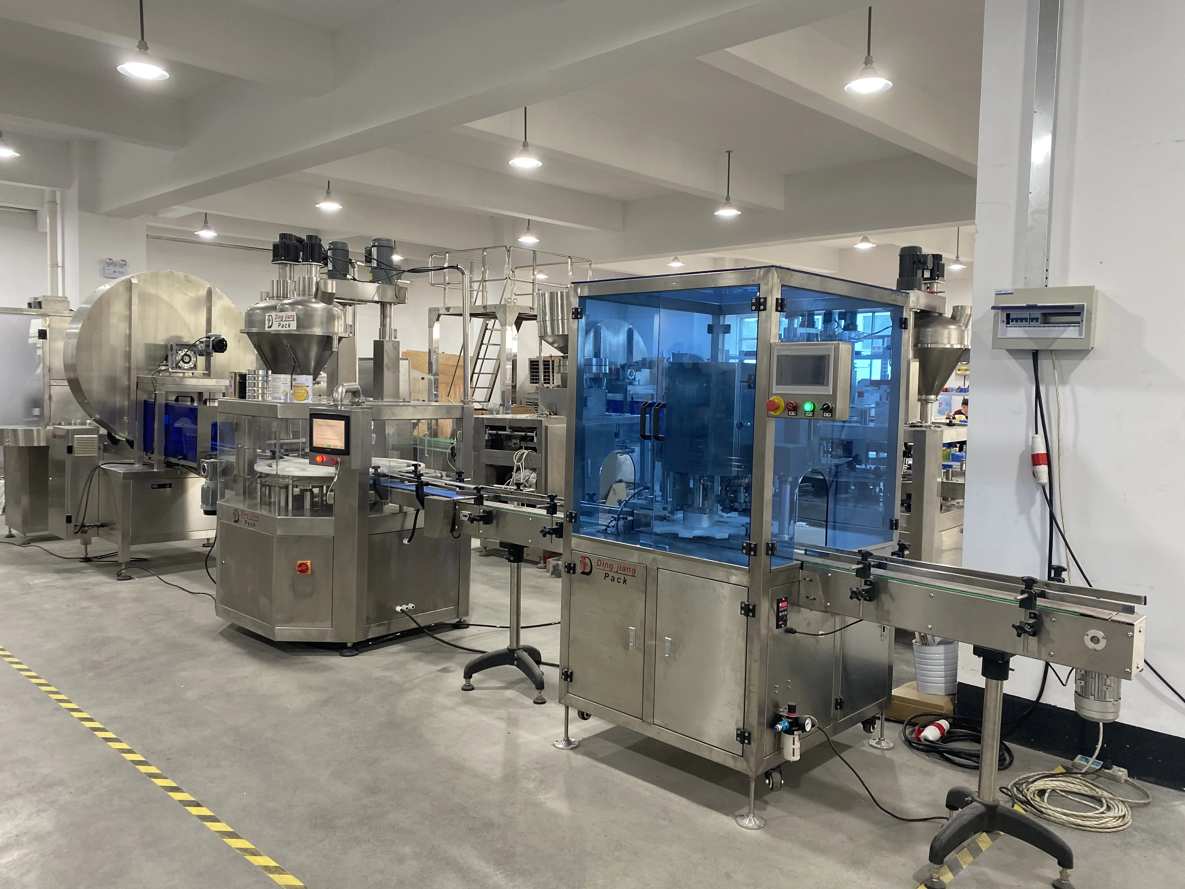 Automatic SUS 304 Two Auger Fillers Cocoa Powder Filling Packing Machine