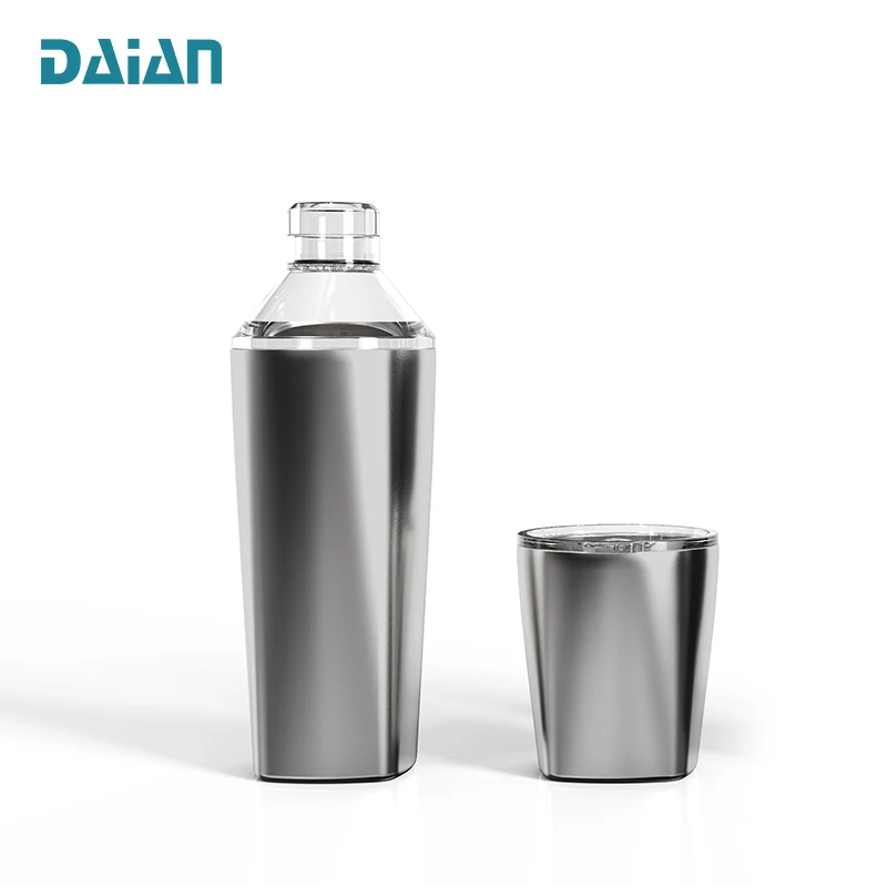 Stainless Steel Double Wall Tumbler Drink Mixer Cocktail Shaker Set luxury bar set