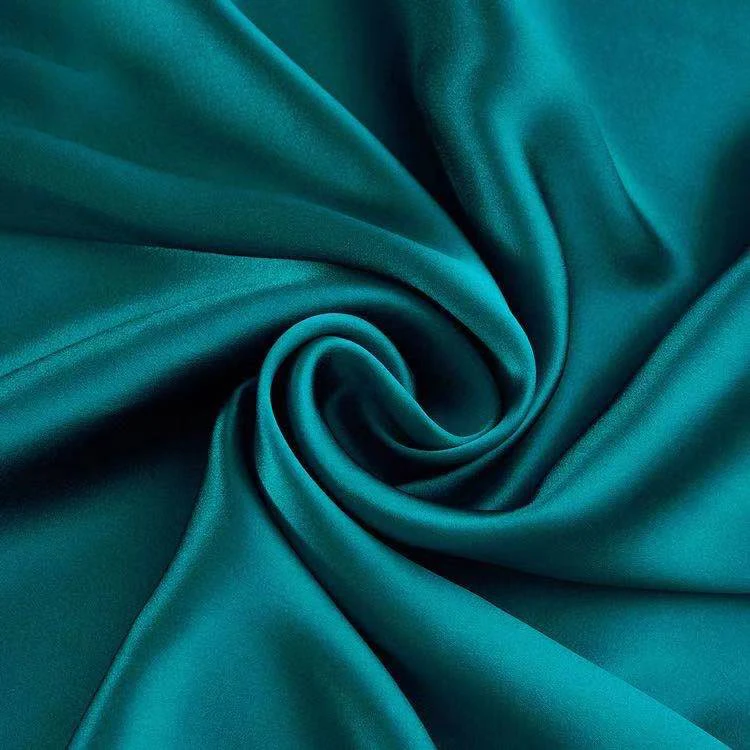 Factory wholesale cheap solid color smooth Crepe satin soft 19 mm pure silk fabric
