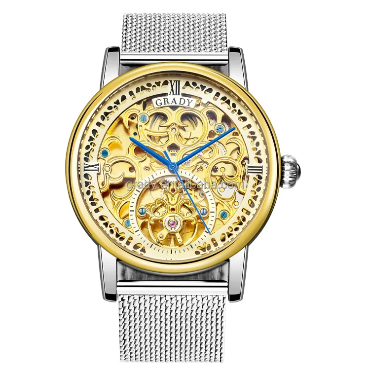 High quality automatic watches mens diamond sport  luxury  tourbillon mechanical wristwatches