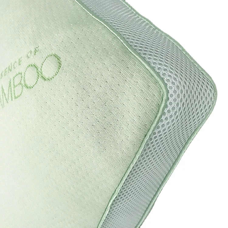 Bamboo fiber fabric pillow case filled in cooling jel cubic memory foam pillow