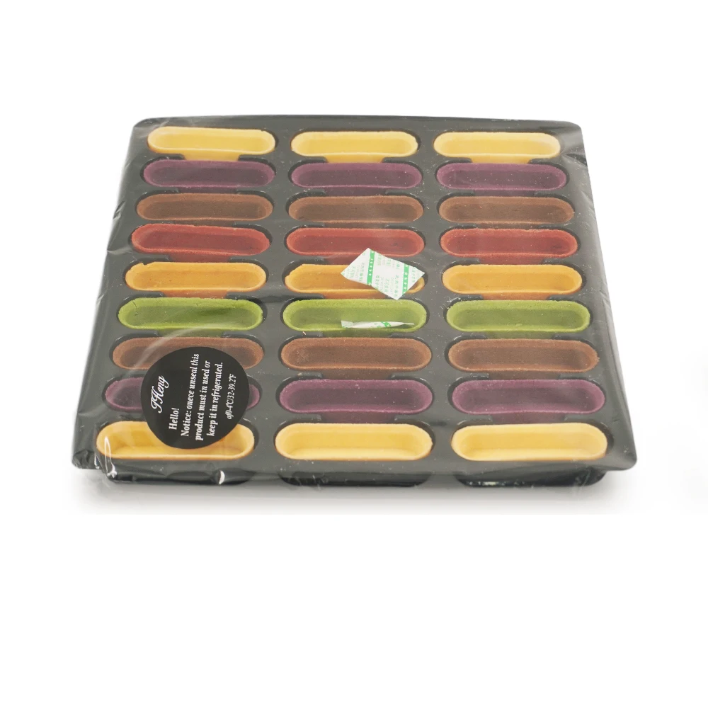 High Quality Customize various flavor shapes Rectangular U Shape Instant low-fat mini egg Tart Shells