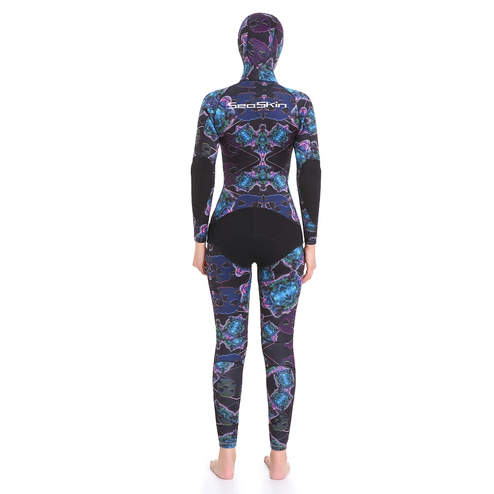 Seaskin Womens Open Cell Neoprene Spearfishing Wetsuits with High Waist Pants