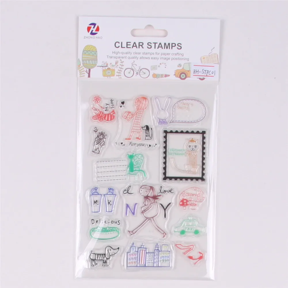 Bird Butterfly Clear Stamps for Card Making Silicone Stamps flower Rubber Stamps for Scrapbooking Journaling Photo Album DIY