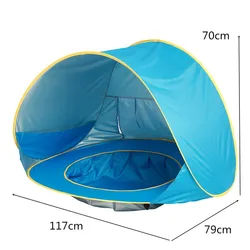 pop up kids tent eco-friendly material baby beach tent for sale