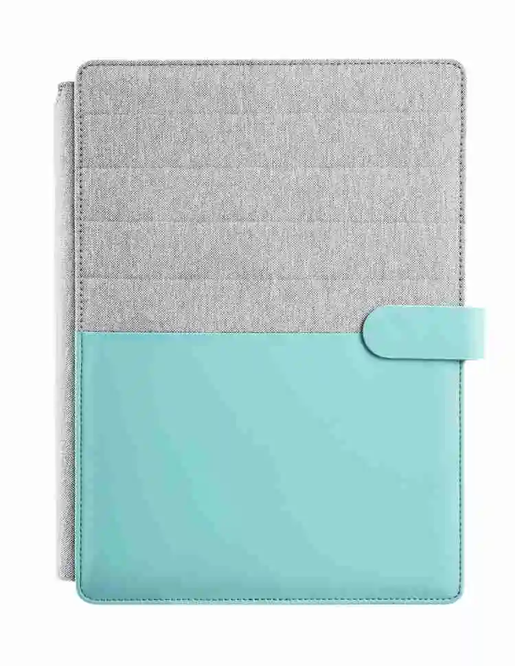 
Factory Supply Attractive Price Custom Leather Business Portfolio Folder 