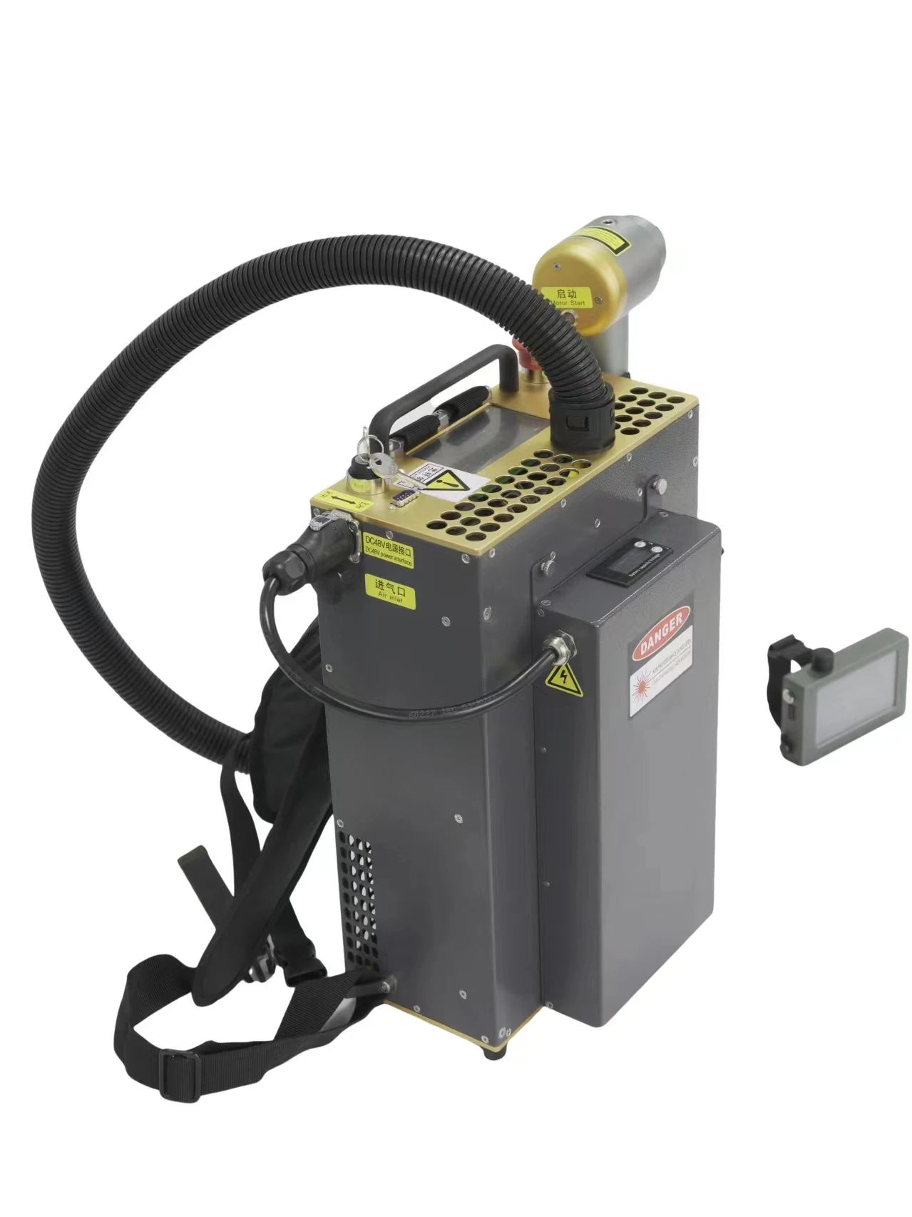 Selling Fast Speed 300w Backpack Pulsed Laser Cleaning Machine with Battery Air Cooled