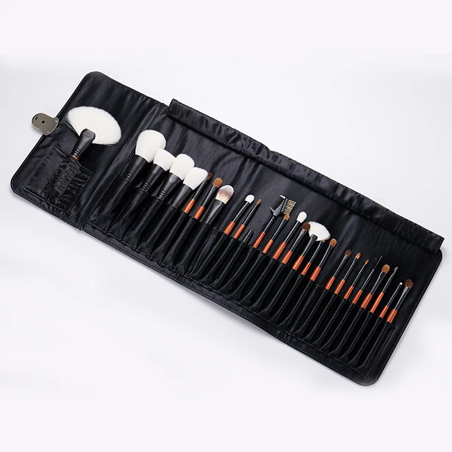 HXP-100A Premium professional custom label full function studio make-up tool kit natural hair wholesale brushes makeup bag