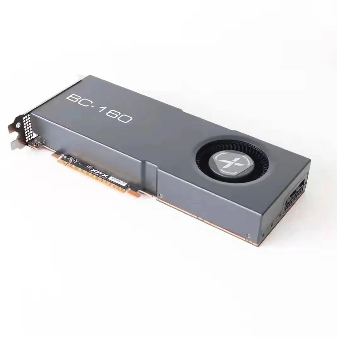 AMD XFX BC-160 GPU  with 8GB HBM2 4Gbps Dual 8pin 135w consumption video card Graphics Card