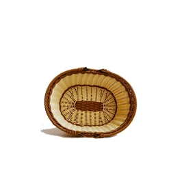 2022 Best sell Picknickmand Plastic With Lid Black Rattan Picnic Basket