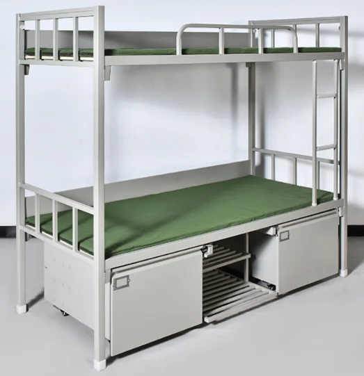 Bunk Bed Bedroom Furniture Dormitory Metal Steel Audit Metal Steel Bunk Bed Frame