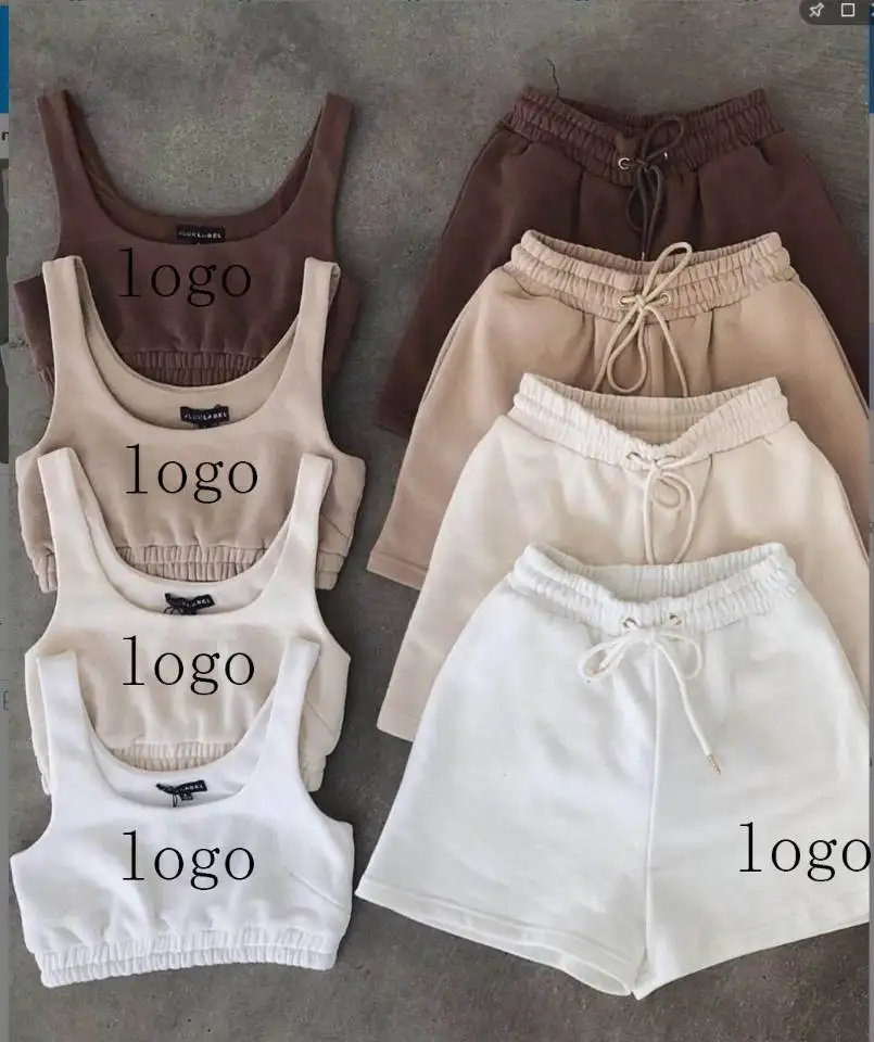 Новый модный трендовый спортивный женский комплект из двух предметов для