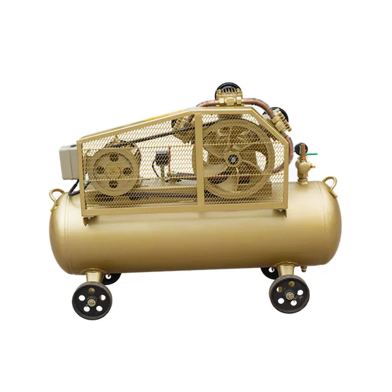 Portable 4KW 5.5HP 90L 0.6m3/min Belt Driven Piston Type Air Compressor