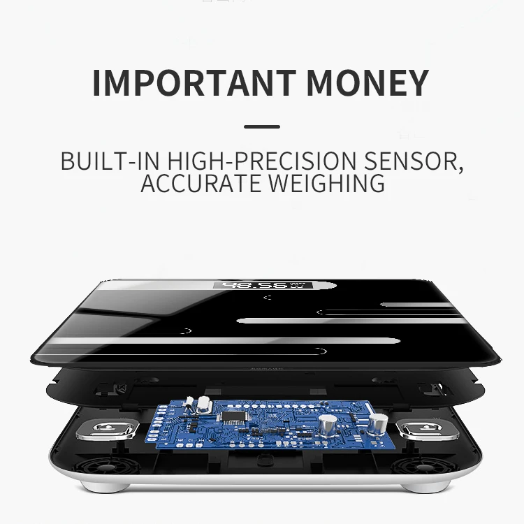 Latest products 180kg Display Body Fat Weight Smart scale Health Measurement Digital Weight Scale