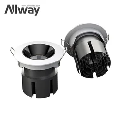 Allway Modern High Quality Angle Adjustable Antiglare Recessed Cob Home Office 30W Led Spotlights