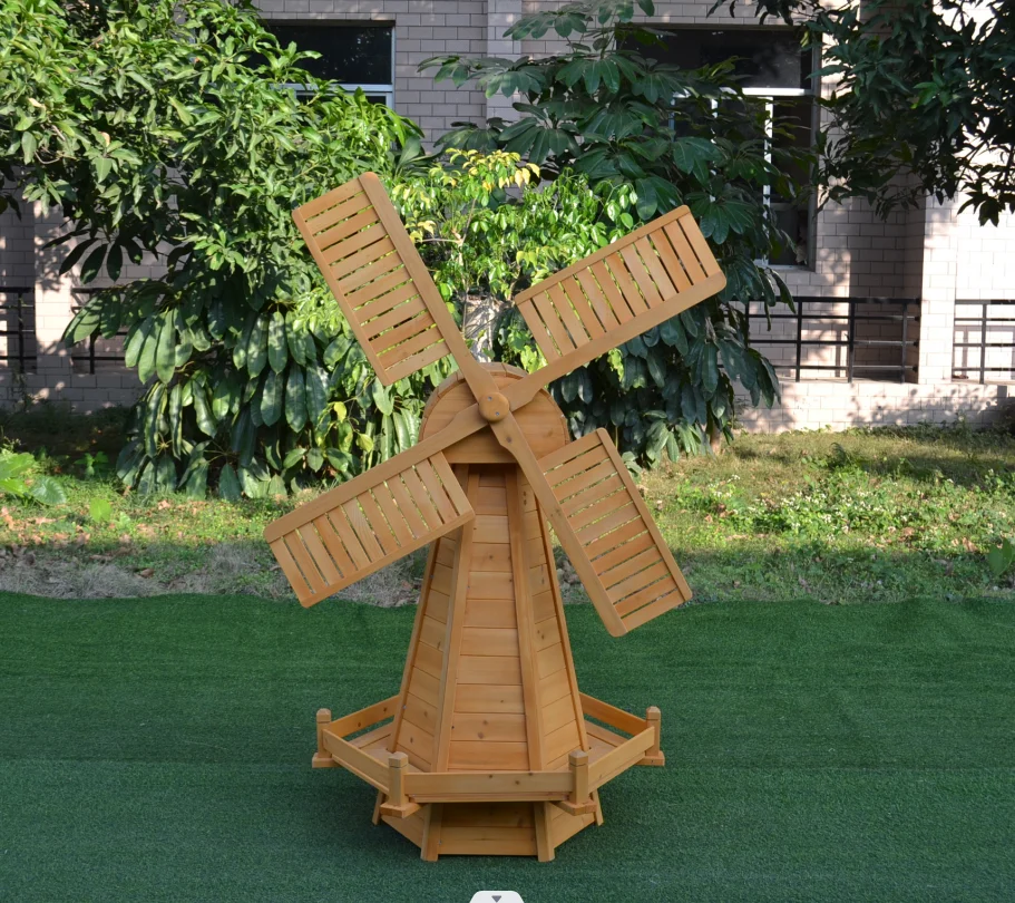 Wooden garden item windmill