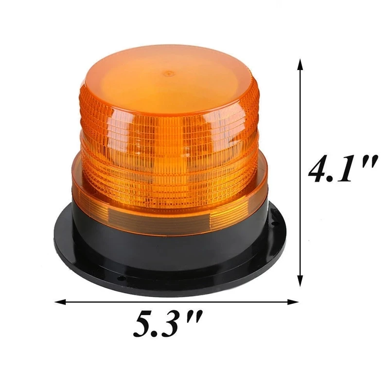 Car Strobe Light Emergency Rotating Traffic Indication Car Flash Beacon Light LED Orange Blue Red Flash Car Warning Light