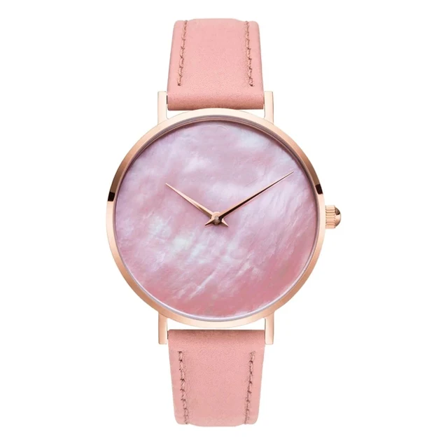 2021 wholesale 36mm high quality mother of pearl watch dial branded designer women seashell watch