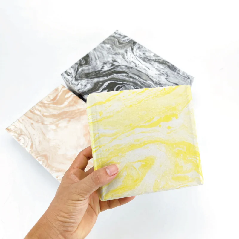 17gsm Yellow Marble Tissue Paper Uncoated Christmas Elements Wrapping Tissue Paper Collection for Gifts