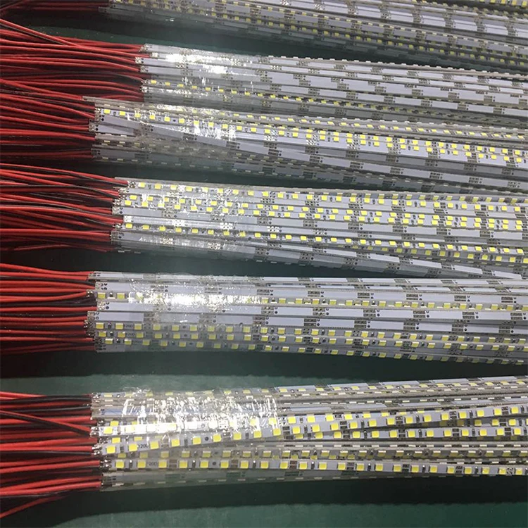 Smd 2835 12V 4mm 72LED Aluminum Led Profiles Warm White RGB Led Hard Strip Lights Bar For Bedroom