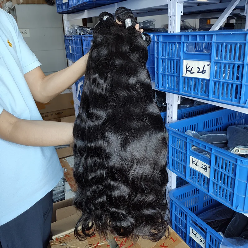 Hot sell 100% cuticle aligned hair virgin human hair bundles with a lace closure