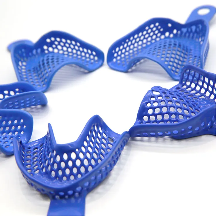 Wholesale Dental Steel Plastic Autoclave Impression Tray Custom Private Logo Silicone Teeth Mold Kit Clinic Hospital Use