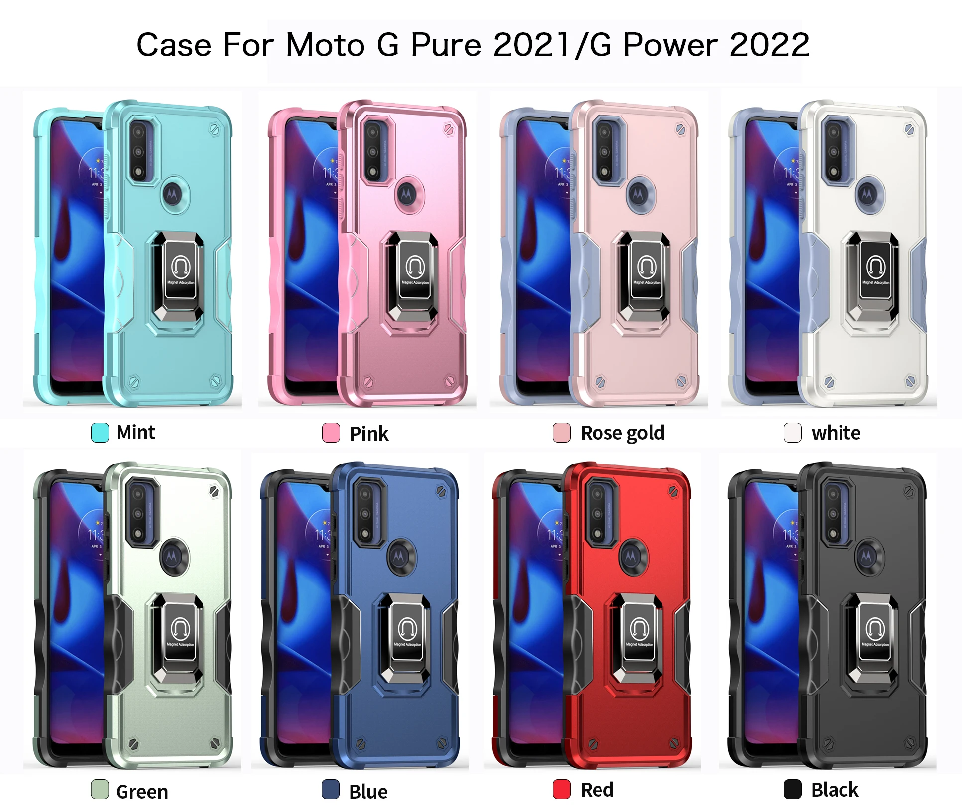 hot selling phone case ring stand Full Protection phone case for MOTO G9 PLAY case